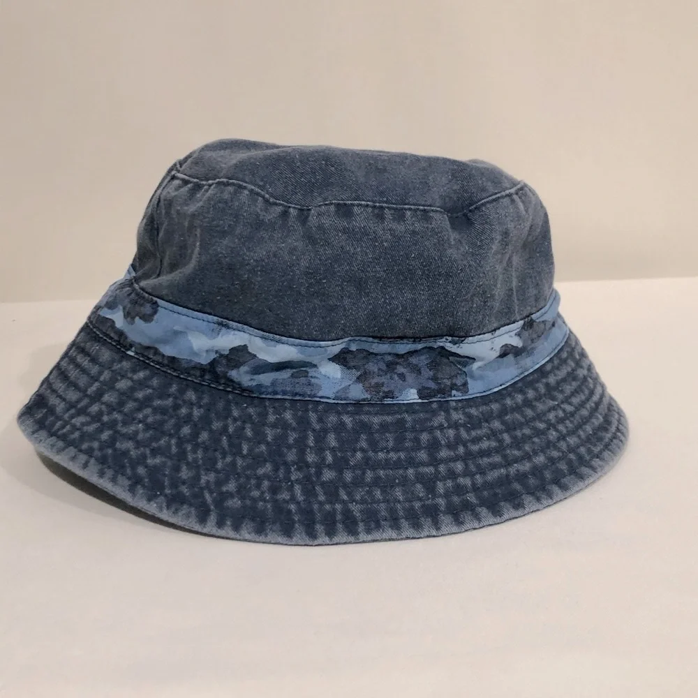 The Children’s Place Boys Denim Bucket Hat Camo Trim